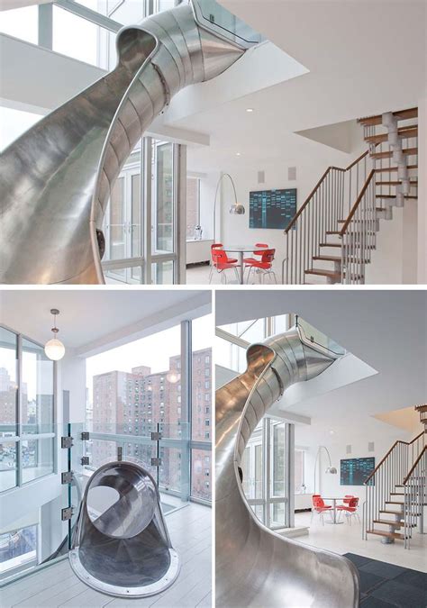 20 Playful and Creative Indoor Slide and Stairs Combination | Home ...