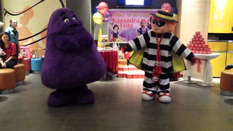 Grimace and Hamburglar's Performance - YouTube