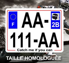 Plaque immatriculation moto homologuée - Automobile, garage, siège auto