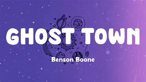 GHOST TOWN - Benson Boone (Lyrics) - YouTube