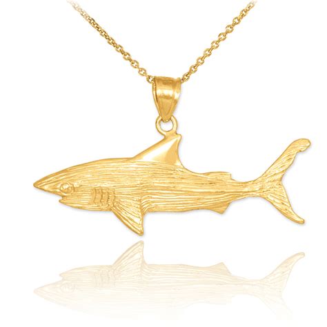 Gold Shark Pendant