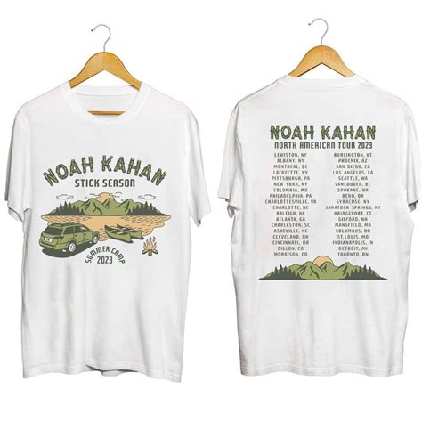 Noah Kahan North American Tour 2023 Merch, Noah Kahan Stick Season ...