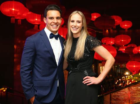 Ellyse Perry with husband Matt Toomua, the Australian rugby player, at ...