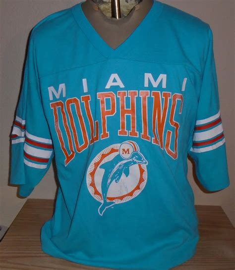 vintage 1980s Miami Dolphins football jersey t shirt Large by ...