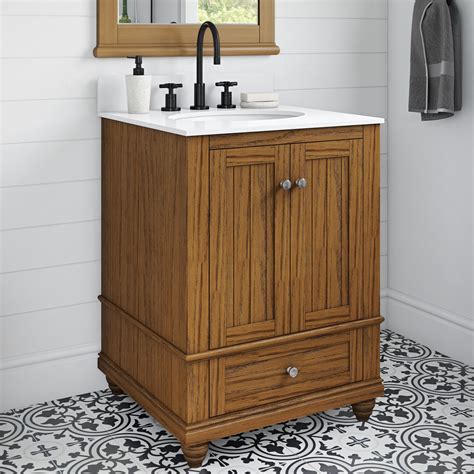 DHP Monteray Beach 24 Inch Bathroom Vanity With Sink, Natural ...