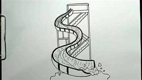 Sliding into Art: A Step-by-Step Guide on How to Draw a Waterslide ...