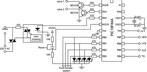 Circuit diagram of the control card used to control the whole system ...