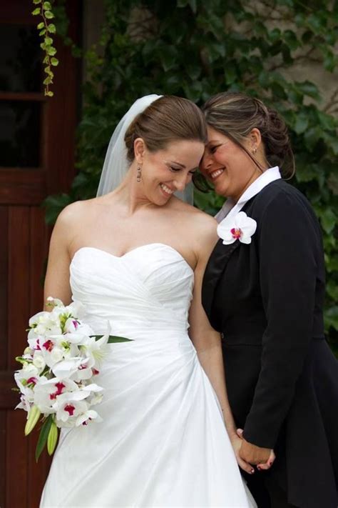 "Two brides are better than one." | Lesbian wedding photos, Lesbian ...