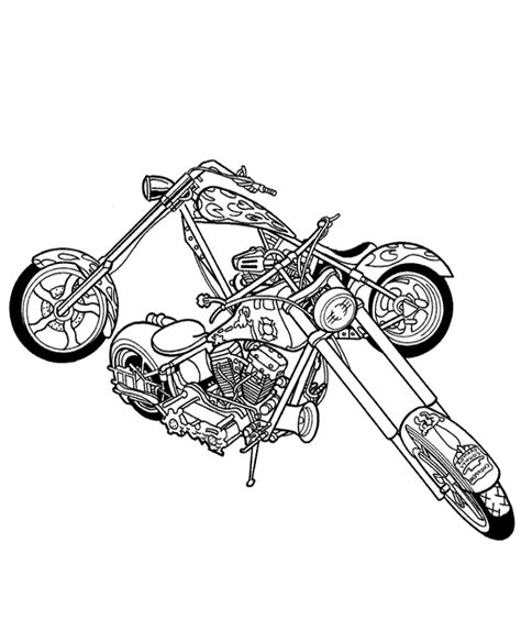 Coloring Pages Of Harley Davidson Motorcycles