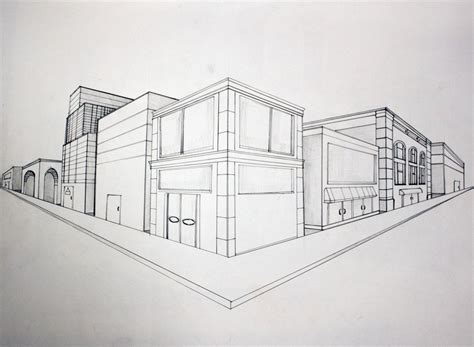 Two Point Perspective | 2 point perspective drawing, Perspective ...