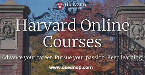 (Harvard Online Learning): Free Online Courses that are offered by.