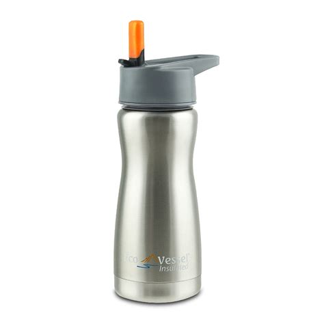 Frost Kids 13oz Stainless Steel Insulated Water Bottle with Straw Top ...