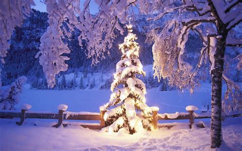 Christmas Light Snow Wallpapers - Wallpaper Cave