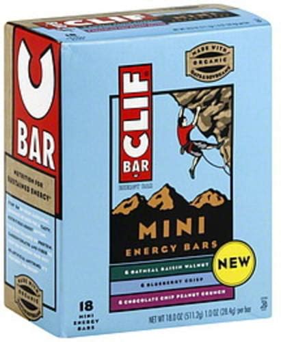 CLIF Mini, Variety Energy Bars - 18 ea, Nutrition Information | Innit