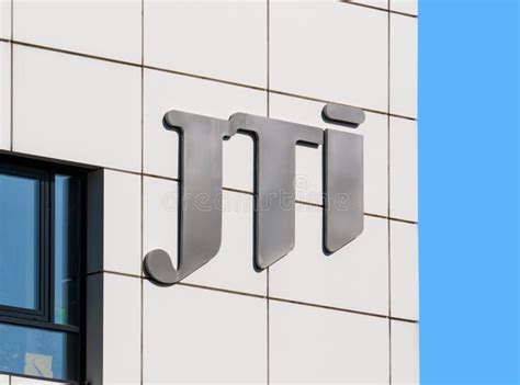 JTI Company Logo on a Building in Bucharest. JTI Romania is a ...