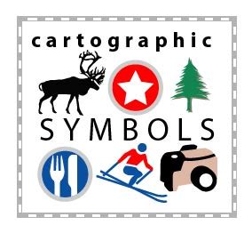 Cartographic & Map Symbols - vector eps symbols for Illustrator