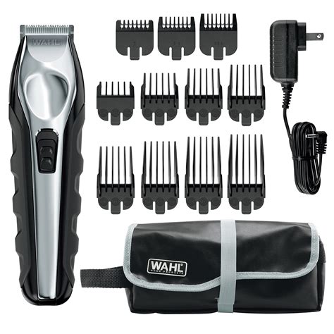 Wahl Haircut Beard Cordless Trimmer Kit, Men Or Women, 22pc, Black 9639 ...