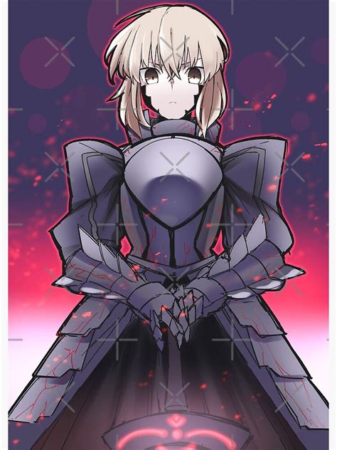 "Saber Alter Fate Stay Night Drawing For Otaku" Poster for Sale by ...