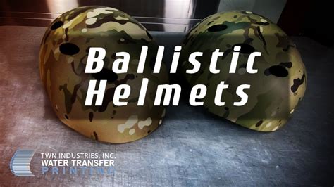 Hydro Dipping Multi-Cam on Ballistic Helmets | TWN Industries - YouTube