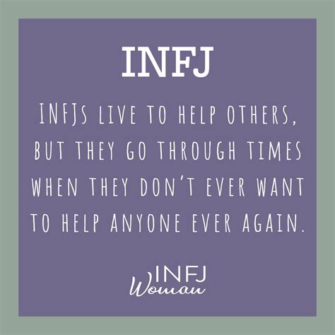 INFJ live to help | Infj personality, Infj personality facts, Infj ...