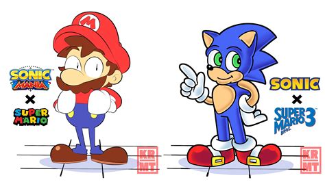 I drew a Mario and Sonic Artstyle swap : r/SonicTheHedgehog