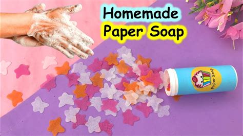 How to make paper soap 🧼🫧 | homemade paper soap | paper soap making ...