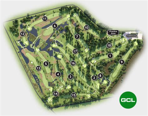 The golf course with hole-by-hole descriptions and images