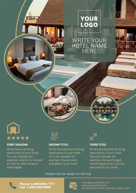 Make a Creative Hotel Flyer Design Online