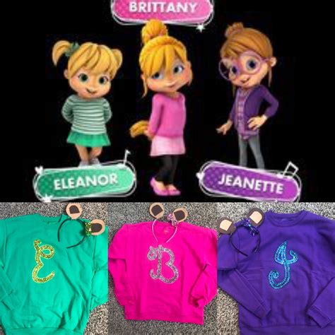 Chipettes, girl chipmunks | Cute halloween costumes, Trio halloween ...