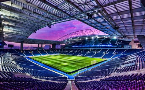 Download wallpapers Estadio do Dragao, HDR, 4k, Porto stadium, empty ...