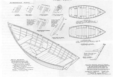 Wood Fishing Boat Plan | Boat plans, Wooden boat plans, Boat building plans