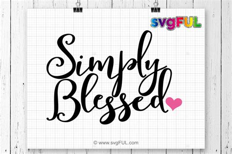 Simply Blessed Svg, Blessed Svg, Religious SVG, Quotes Svg, Christian ...