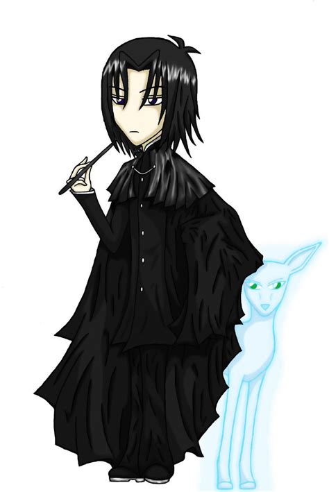 Severus Snape And His Patronus by TheCoffeeFairyChan on DeviantArt