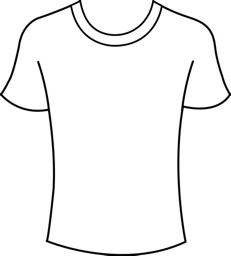 T Shirt Outline Template - Cliparts.co