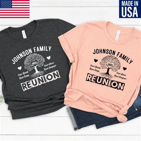 Personalized Family Reunion Matching shirts, Our Root Runs Deep Our ...