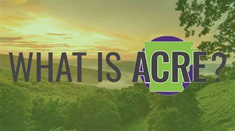 What Is ACRE? - YouTube