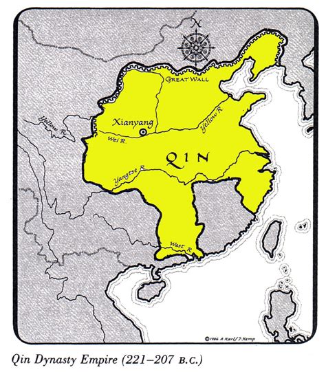 Qin Dynasty: Map