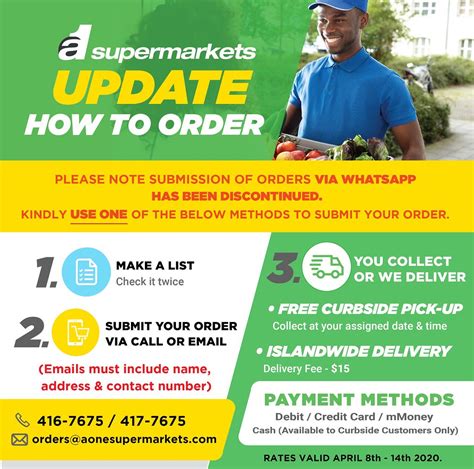 A1Supermarket Order Update | Barbados Chamber of Commerce and Industry ...