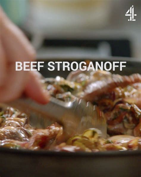 Beef Stroganoff & Rice | 15 Minute Meals | Channel 4 | Beef stroganoff ...