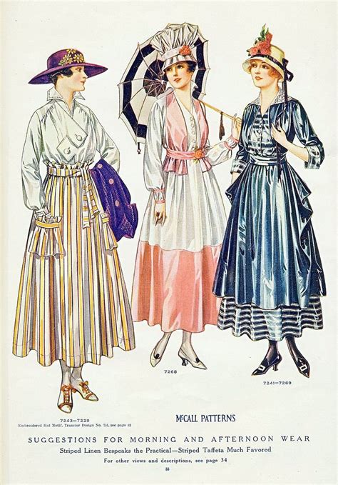 July 1916 Fashion | 1916 fashion, Edwardian fashion, Historical fashion