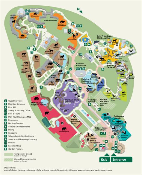 Zoo Map - The Houston Zoo