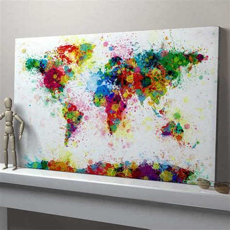 Canvas Art Maps | Beautiful Designs of Map Art on Canvas for the Home ...