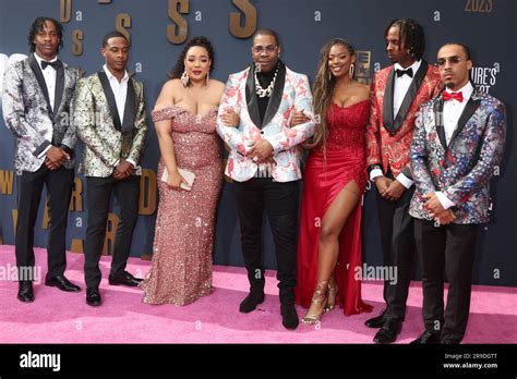 LOS ANGELES - JUN 25: Busta Rhymes, Family at the 2023 BET Awards ...