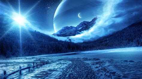 Anime Winter Scenery Wallpaper