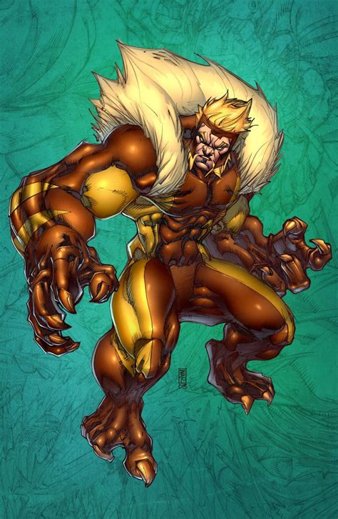 Sabertooth by SiriusSteve@deviantART | Sabertooth, Wolverine artwork ...