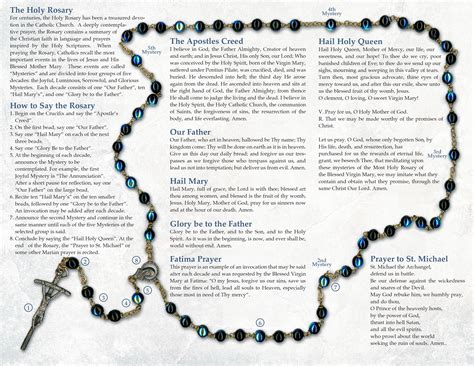 Guide How To Pray The Rosary Printable Booklet