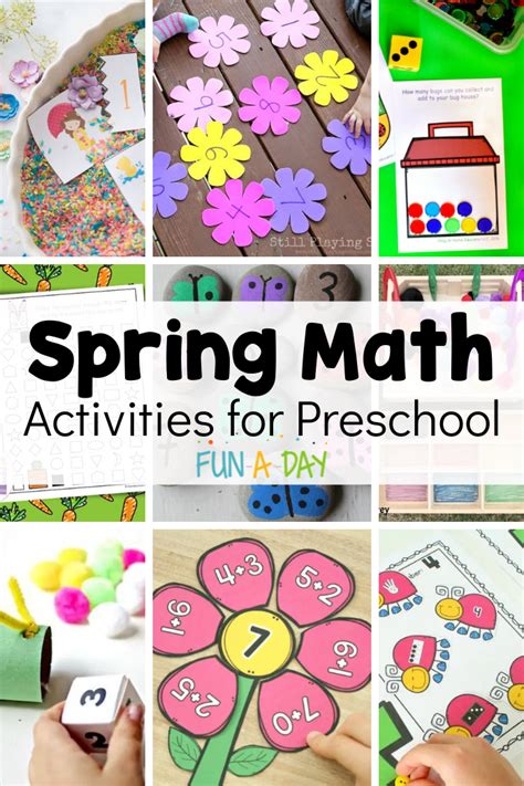 35+ Spring Math Activities for Preschool - Fun-A-Day!