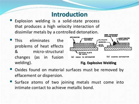 Explosion welding : A Solid State Welding Process