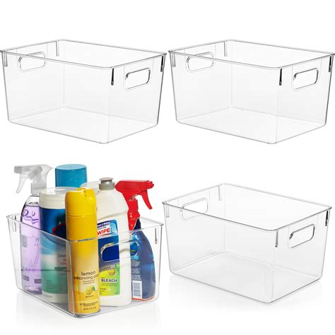 Clear Space Plastic Storage Bins - Mary Blog