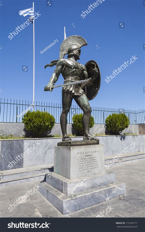 Leonidas Statue, Sparta, Greece Stock Photo 112376171 : Shutterstock